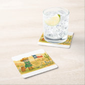 Golf Texas  Themed for Cat Lovers  スクエアペーパーコースター (インサイチュ)