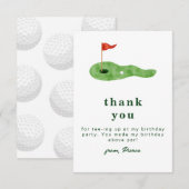 Golf Thank You Card サンキューカード (正面/裏面)