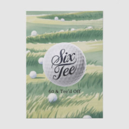 Golf Theme 60 & Tee’d Off Birthday Party  薄葉紙