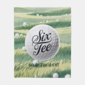 Golf Theme 60 & Tee’d Off Birthday Party Gift フリースブランケット (正面)
