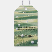 Golf Theme 60 & Tee’d Off Birthday Party Thank You ギフトタグ (裏面)