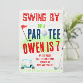 Golf Theme Birthday Party Invitations 招待状 (スタンド正面)