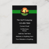Golf Theme Modern Vertical Business Cards 名刺 (正面)