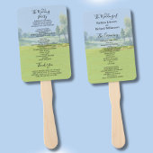 Golf Theme Wedding Ceremony Order of Service  ハンドファン