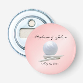 Golf Theme Wedding Pink Matchboxes 栓抜き