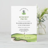 Golf Themed retirement PAR- TEE  招待状 (スタンド正面)