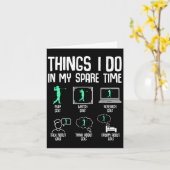 Golf Things I Do In My Spare Time Golfer Kids Boys カード (黄色い花)