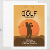 Golf Tournament Flyer Template (正面/裏面)