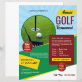 Golf Tournament Flyer Template (正面/裏面)