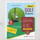 Golf Tournament Flyer Template (正面)