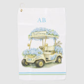 Golf Towel | Floral Fairway Monogram ゴルフタオル (正面)
