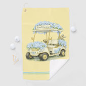 Golf Towel | Hydrangea Floral Fairway Gift ゴルフタオル (インサイチュ)