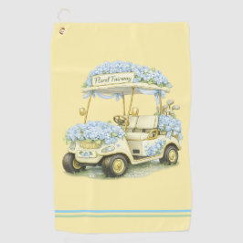 Golf Towel | Hydrangea Floral Fairway Gift ゴルフタオル