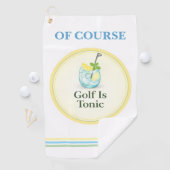 Golf Towel | Of Course Golf Is Tonic ゴルフタオル (インサイチュ)