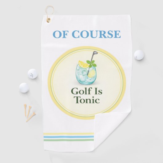 Golf Towel | Of Course Golf Is Tonic ゴルフタオル (インサイチュ)