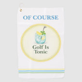 Golf Towel | Of Course Golf Is Tonic ゴルフタオル (正面)