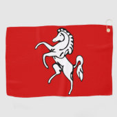 Golf Towel with flag of Kent County, England ゴルフタオル (横)