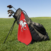 Golf Towel with flag of Kent County, England ゴルフタオル (グリーン)