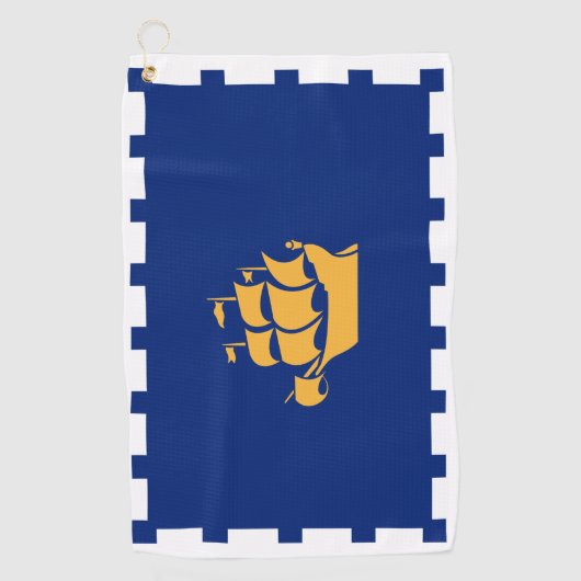 Golf Towel with flag of Quebec City, Canada ゴルフタオル (正面)