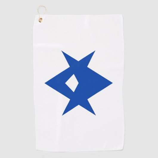 Golf Towel with flag of Toyota City, Japan ゴルフタオル (正面)