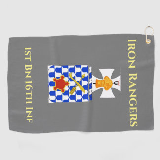 Golf Towel with Military Crest ゴルフタオル