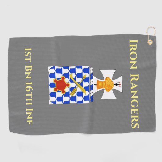 Golf Towel with Military Crest ゴルフタオル (横)