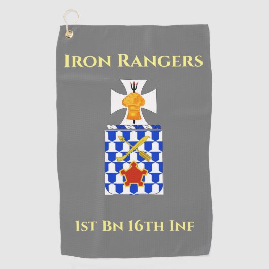 Golf Towel with Military Crest ゴルフタオル (正面)