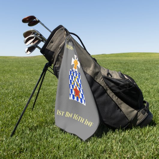 Golf Towel with Military Crest ゴルフタオル (グリーン)