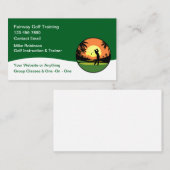 Golf Trainer And Classes Modern Business Cards 名刺 (正面/裏面)