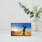 Golf Trainer Scenic Business Cards 名刺 (スタンド正面)