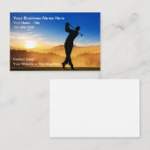 Golf Trainer Scenic Business Cards 名刺 (正面/裏面)