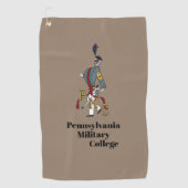 * GOLF TUTOLO （茶色）とPMC Cadetロゴ誇りを持った付き ゴルフタオル (正面)