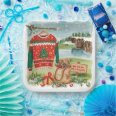 Golf Ugly Sweater Christmas for golfer ペーパープレート (パーティー)