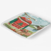 Golf Ugly Sweater Christmas for golfer ペーパープレート (傾斜あり)