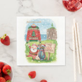 Golf Ugly Sweater Christmas Party  スタンダードランチョンナプキン (インサイチュ)