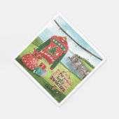 Golf Ugly Sweater Christmas Party スタンダードランチョンナプキン (角)