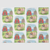 Golf Ugly Sweater Christmas Party with Santa Claus 薄葉紙 (正面)