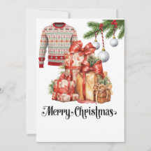 Golf Ugly Sweater themed for golfer Christmas 