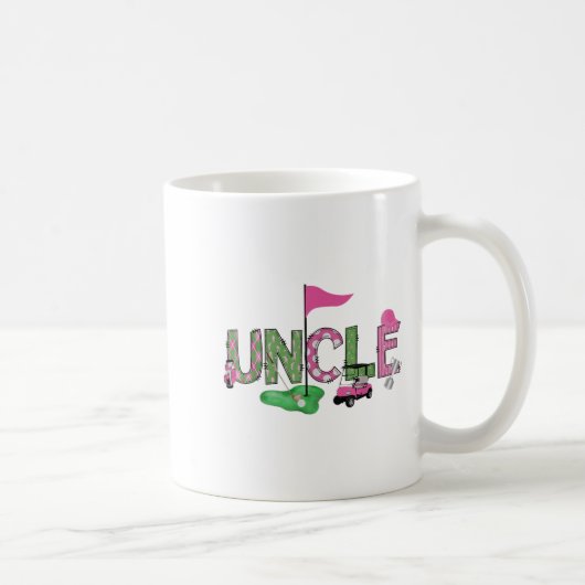 Golf Uncle Nk Hole In One Golf 1st Birthday Girl コーヒーマグカップ (右)