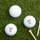 Golf Valentines Day Gifts For Golfer Love Couple ゴルフボール (インサイチュ 芝生)