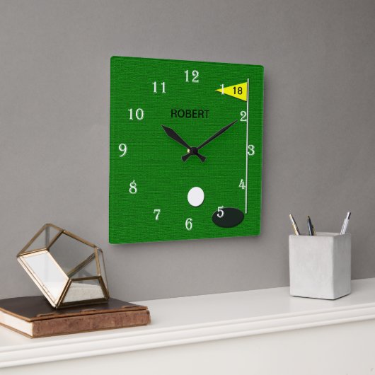 Golf Wall Clock スクエア壁時計 (オフィス)