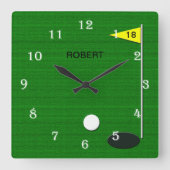 Golf Wall Clock スクエア壁時計 (正面)