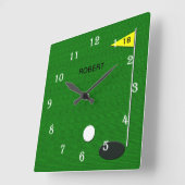 Golf Wall Clock スクエア壁時計 (傾斜)