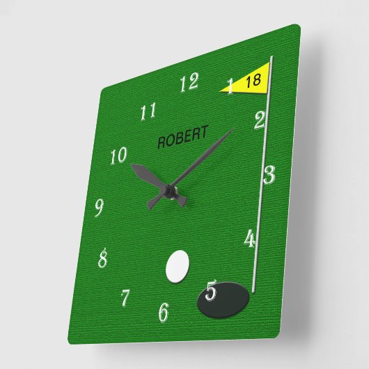 Golf Wall Clock スクエア壁時計 (傾斜)