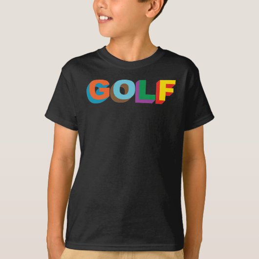 Golf Wang Logo T Shirt for All,Full Size Black Tシャツ (正面)