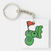 Golf Wang Vibrant Green and Red キーホルダー (正面)