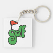 Golf Wang Vibrant Green and Red キーホルダー (裏面)