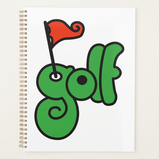 Golf Wang Vibrant Green and Red プランナー手帳 (正面)