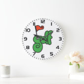 Golf Wang Vibrant Green and Red ラージ壁時計 (ホーム)
