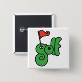 Golf Wang Vibrant Green and Red 缶バッジ (正面&裏面)